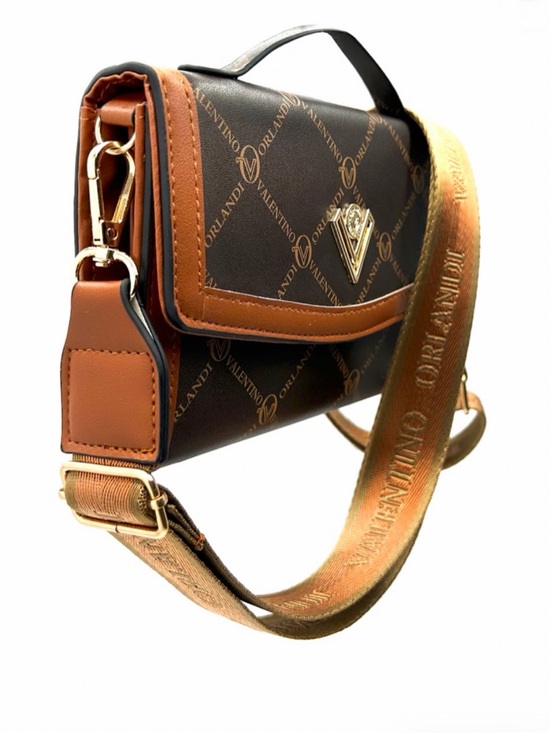 Valentino Orlandi Handbags - Valentino Orlandi Brown & Tan Logo Crossbody BagIt's not original, but it's nice